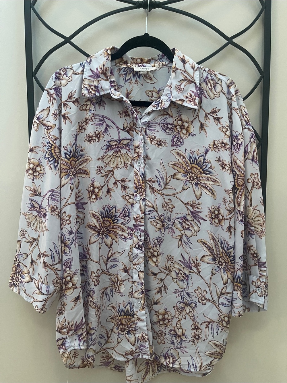 Floral Button Down Blouse